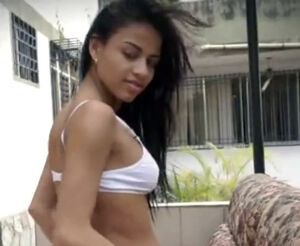 Young woman softcore dance